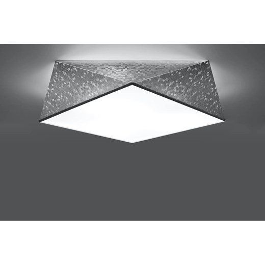 Srebrny geometryczny plafon - EX591-Hexi Lumes One Size Edinos.pl