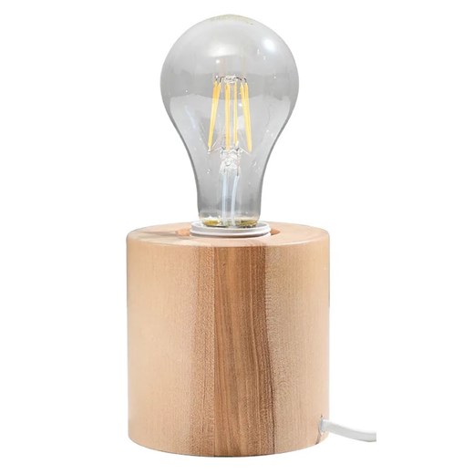 Skandynawska lampka biurkowa z drewna - EX585-Salgadi Lumes One Size Edinos.pl
