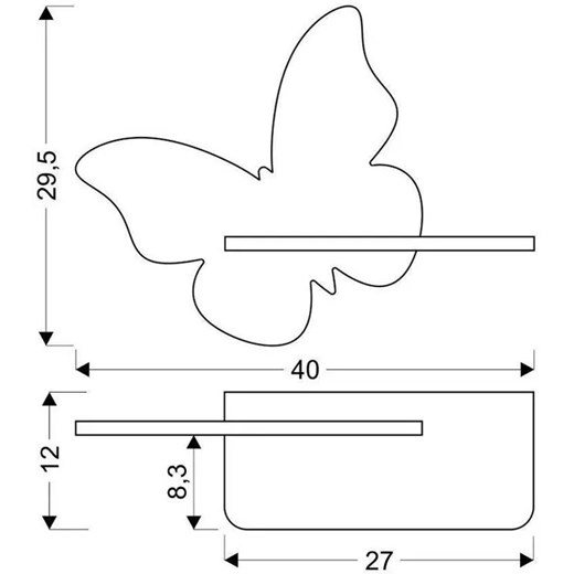 Lampka dziecięca na ścianę miętowa - K031-Didi Lumes One Size Edinos.pl