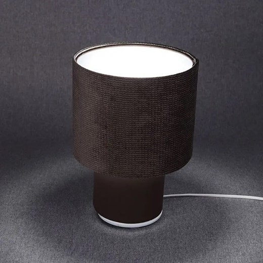 Brązowa welurowa lampka stołowa - A339-Agma Lumes One Size Edinos.pl