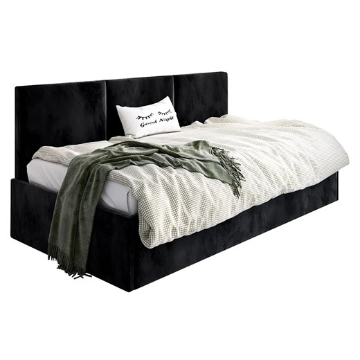 Czarne młodzieżowe łóżko sofa Sorento 4X - 3 rozmiary Elior One Size promocyjna cena Edinos.pl