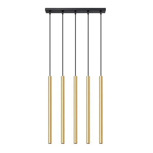 Nowoczesna lampa wisząca tuby złoty połysk - A381 P3-F67 ze sklepu Edinos.pl w kategorii Lampy wiszące - zdjęcie 172262251