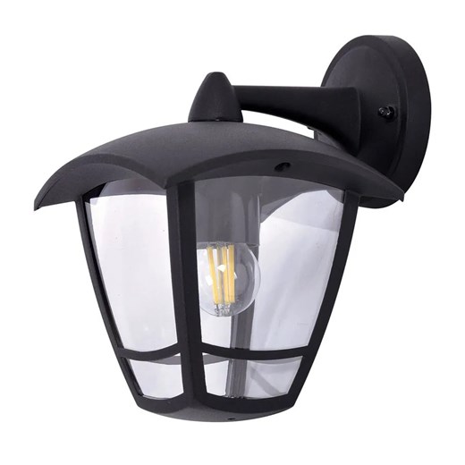 Czarna zewnętrzna lampa ścienna - A453-Cres ze sklepu Edinos.pl w kategorii Oświetlenie ogrodowe - zdjęcie 172262294