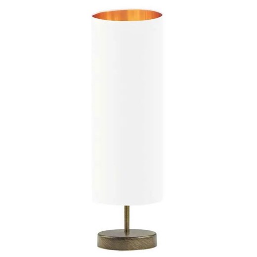 Lampa stołowa walec na złotym stelażu - L2-M08 ze sklepu Edinos.pl w kategorii Lampy podłogowe - zdjęcie 172262660