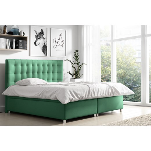Łóżko kontynentalne Kiko 160x200 - 36 kolorów ze sklepu Edinos.pl w kategorii Łóżka i materace - zdjęcie 172262862