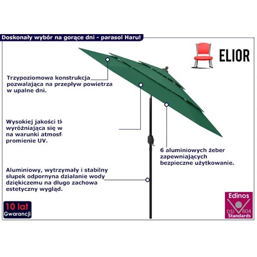 Parasol ogrodowy Elior 