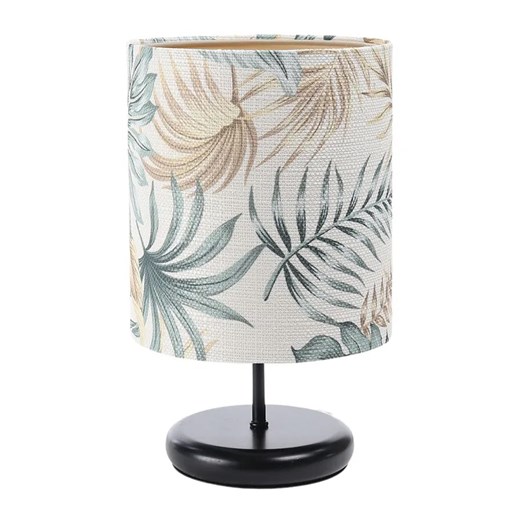 Czarna lampka nocna boho z abażurem w liście - S399-Magra Lumes One Size Edinos.pl