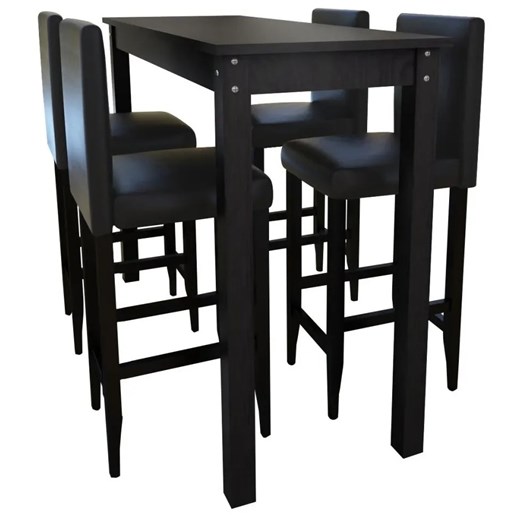 Nowoczesny stolik barowy z 4 krzesłami – Arsen 3X ze sklepu Edinos.pl w kategorii Zestawy mebli kuchennych - zdjęcie 172263882