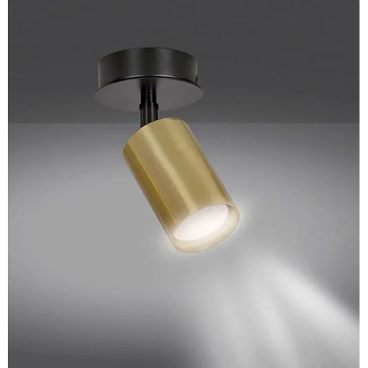 Czarno-złota pojedyncza lampa sufitowa - D082-Apris Lumes One Size Edinos.pl