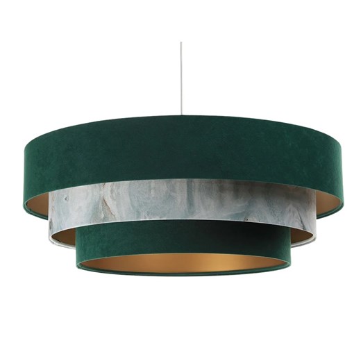 Zielono złota lampa wisząca z potrójnym kloszem S450 K1-F46 ze sklepu Edinos.pl w kategorii Lampy wiszące - zdjęcie 172265240