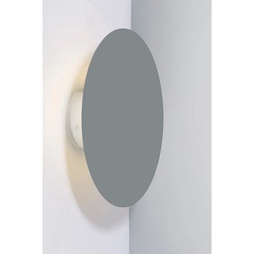 Szary okrągły kinkiet 25 cm - V049 M0-A86 ze sklepu Edinos.pl w kategorii Lampy ścienne - zdjęcie 172265344