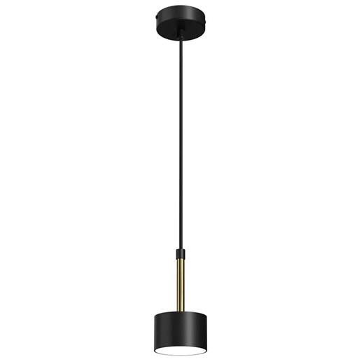 Czarno-złota wisząca lampa do salonu - N019 N0-E03 ze sklepu Edinos.pl w kategorii Lampy wiszące - zdjęcie 172265740