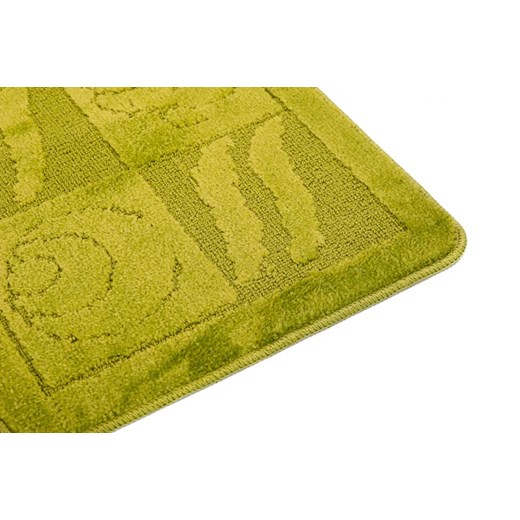 Wzorzysty zielony komplet dywaników do łazienki - Frumo 4X Profeos One Size Edinos.pl