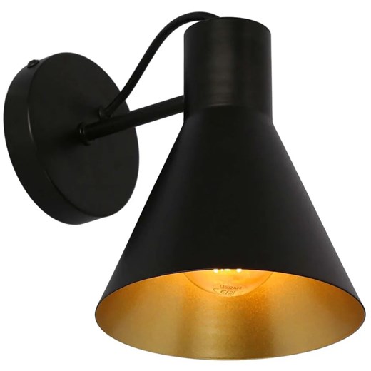 Czarny industrialny metalowy kinkiet - 12X K105 B8-M18 ze sklepu Edinos.pl w kategorii Lampy ścienne - zdjęcie 172266182