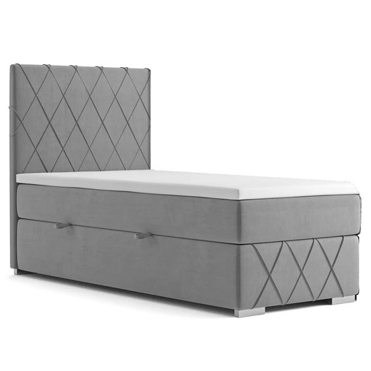 Pojedyncze łóżko boxspring Ahus 80x200 - 32 kolory ze sklepu Edinos.pl w kategorii Łóżka i materace - zdjęcie 172266771