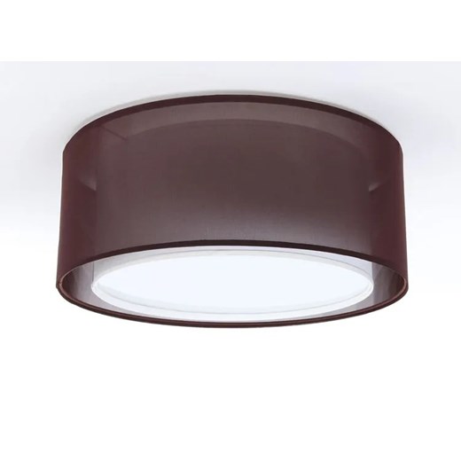 Brązowy plafon do przedpokoju z dwuczęściowym abażurem - S437-Estera Lumes One Size Edinos.pl