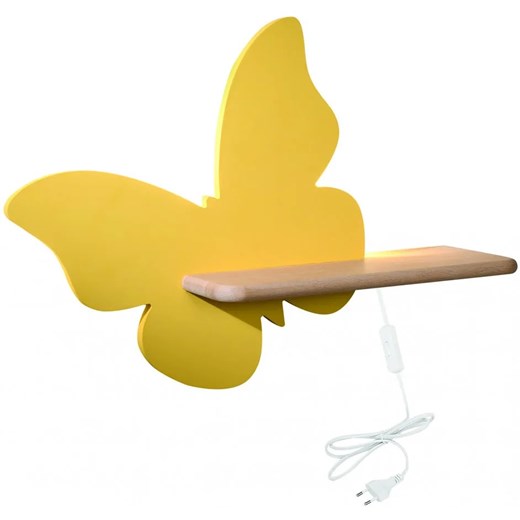 Żółta lampka nocna w formie motyla z włącznikiem - K032-Didi Lumes One Size Edinos.pl promocja