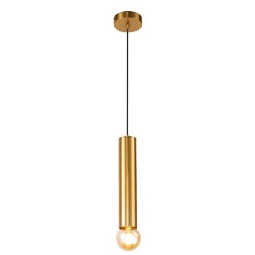 Lampa wisząca w kolorze mosiądzu oprawa 30 cm - V025-Malone ze sklepu Edinos.pl w kategorii Lampy wiszące - zdjęcie 172267082