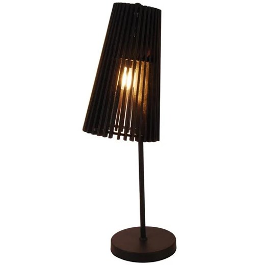 Lampa stołowa czarna ażurowy klosz - V039-Zenuti Lumes One Size Edinos.pl