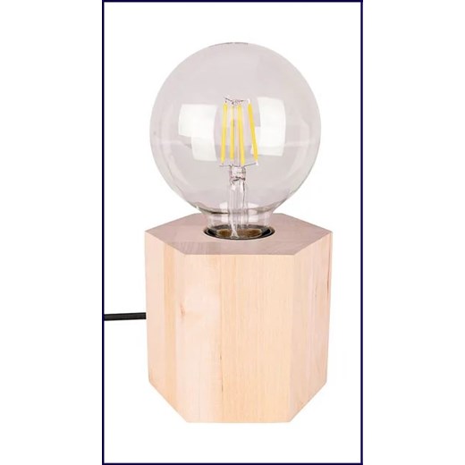 Loftowa drewniana lampka bez klosza - A104-Xayo Lumes One Size Edinos.pl