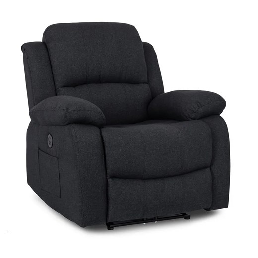 Czarny wypoczynkowy fotel do masażu - Tryton 4X Elior One Size Edinos.pl