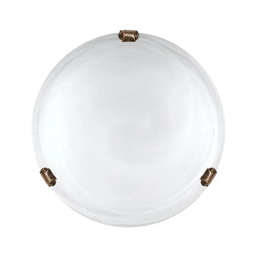 Szklany plafon E137-Duno - biały+patyna ze sklepu Edinos.pl w kategorii Lampy sufitowe - zdjęcie 172267912
