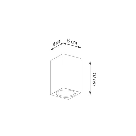 Skandynawski geometryczny plafon - S477-Kerbi Lumes One Size promocja Edinos.pl