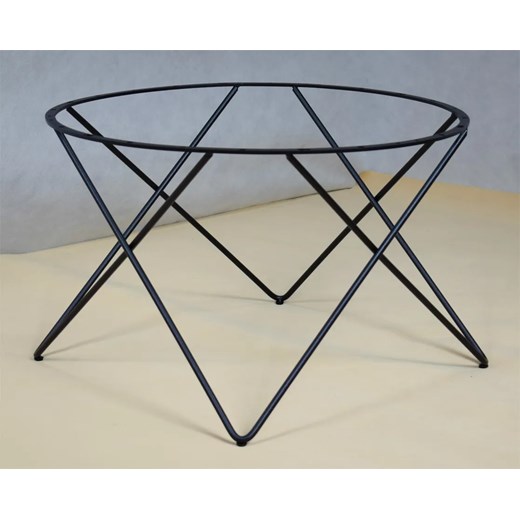 Okrągły stolik kawowy w stylu loft dąb sonoma - Murilo 4X Elior One Size promocyjna cena Edinos.pl
