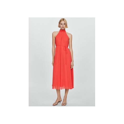 Mango Sukienka letnia Adela 67037928 Czerwony Regular Fit ze sklepu MODIVO w kategorii Sukienki - zdjęcie 172268601