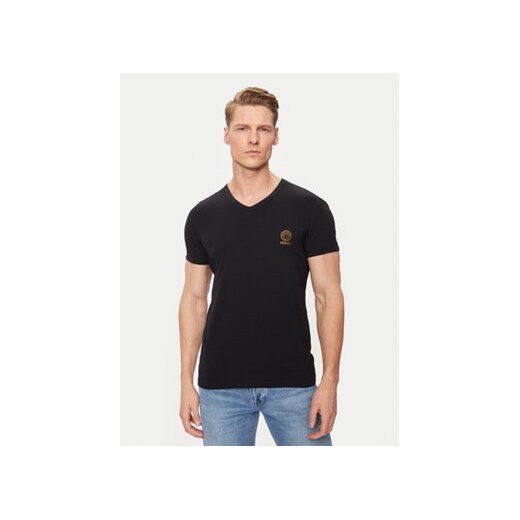 Versace T-Shirt AUU01004 Czarny Regular Fit ze sklepu MODIVO w kategorii T-shirty męskie - zdjęcie 172268753