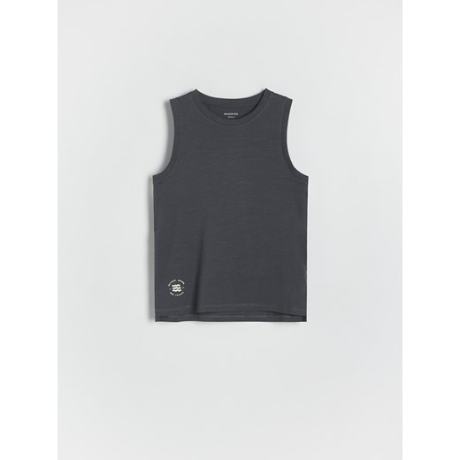 Reserved - T-shirt bez rękawów - ciemnoszary ze sklepu Reserved w kategorii T-shirty chłopięce - zdjęcie 172270262