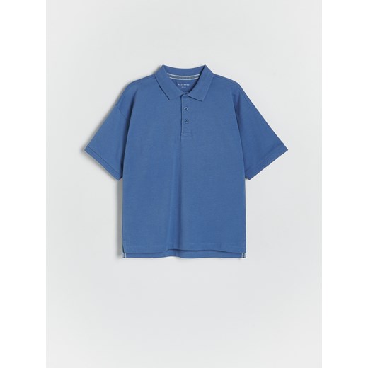 Reserved - T-shirt polo - granatowy ze sklepu Reserved w kategorii T-shirty chłopięce - zdjęcie 172270274