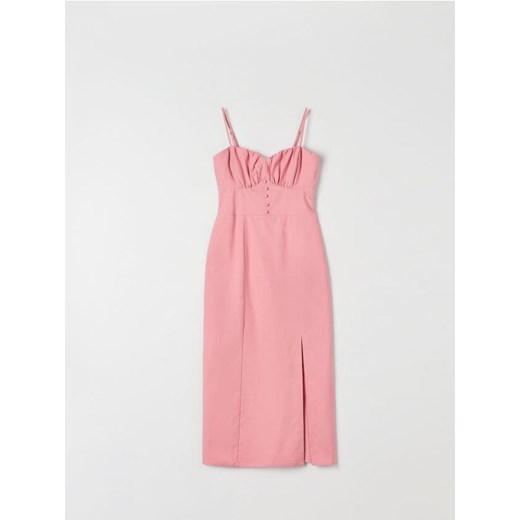 Sinsay - Sukienka midi - różowy ze sklepu Sinsay w kategorii Sukienki - zdjęcie 172271351