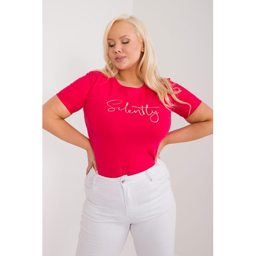 Damska koszulka plus size czerwona ze sklepu 5.10.15 w kategorii Bluzki damskie - zdjęcie 172272661