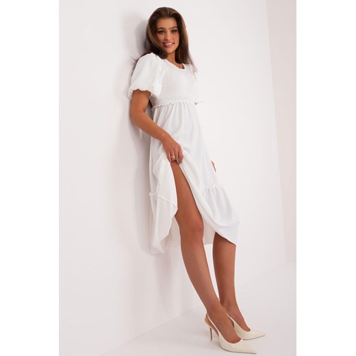 Sukienka krótka biała ze sklepu 5.10.15 w kategorii Sukienki - zdjęcie 172272812