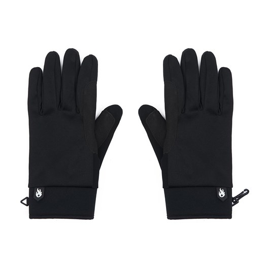 Cropp - Czarne rękawiczki z motywem płomieni - czarny Cropp L/XL Cropp wyprzedaż