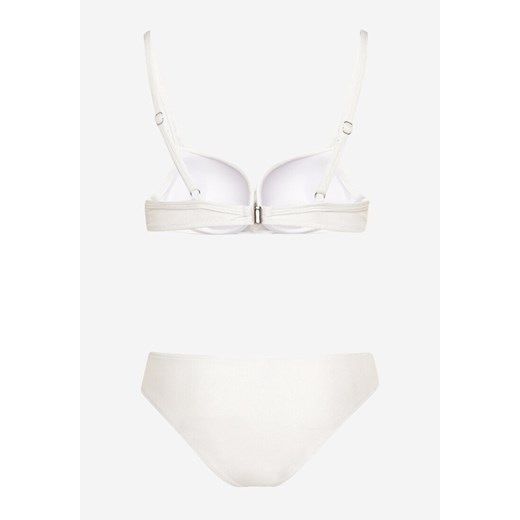 Białe Bikini Majtki Typu Figi i Biustonosz z Usztywnianymi Miseczkami oraz Renee 38 promocyjna cena Renee odzież