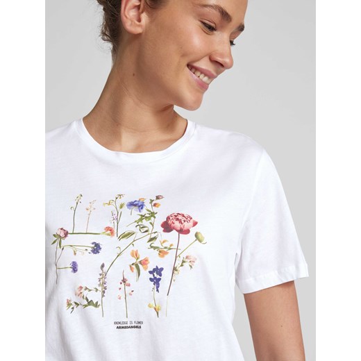T-shirt z kwiatowym nadrukiem model ‘MAARLA’ XS Peek&Cloppenburg 