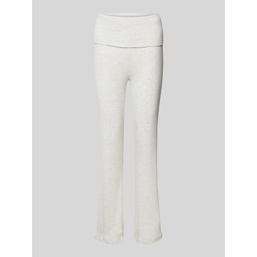 Spodnie o rozkloszowanym kroju w jednolitym kolorze model ‘LINA’ ze sklepu Peek&Cloppenburg  w kategorii Jeansy damskie - zdjęcie 172276284
