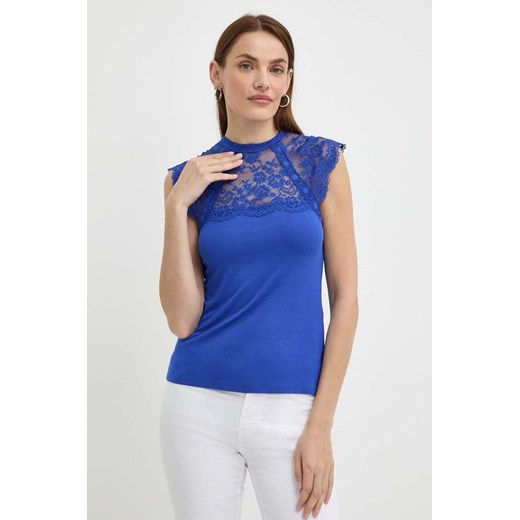 Morgan t-shirt DEMIK kolor niebieski DEMIK ze sklepu ANSWEAR.com w kategorii Bluzki damskie - zdjęcie 172277484