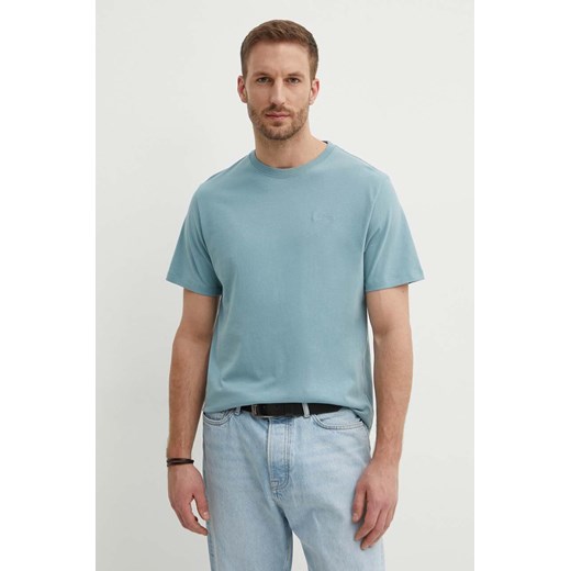 T-shirt męski niebieski Pepe Jeans z krótkim rękawem 