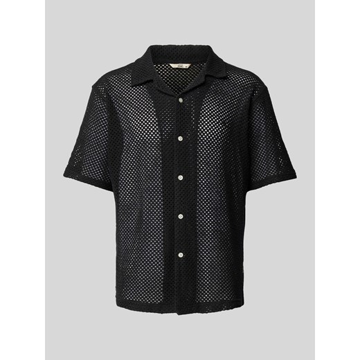 Koszula casualowa o kroju regular fit z ażurowym wzorem model ‘HARRY’ ze sklepu Peek&Cloppenburg  w kategorii Koszule męskie - zdjęcie 172280290