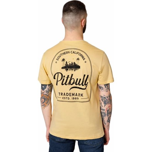 T-shirt męski Pitbull West Coast żółty 