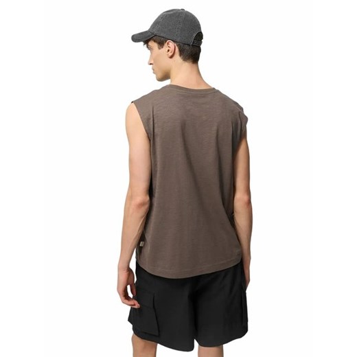 Outhorn t-shirt męski brązowy z krótkim rękawem 