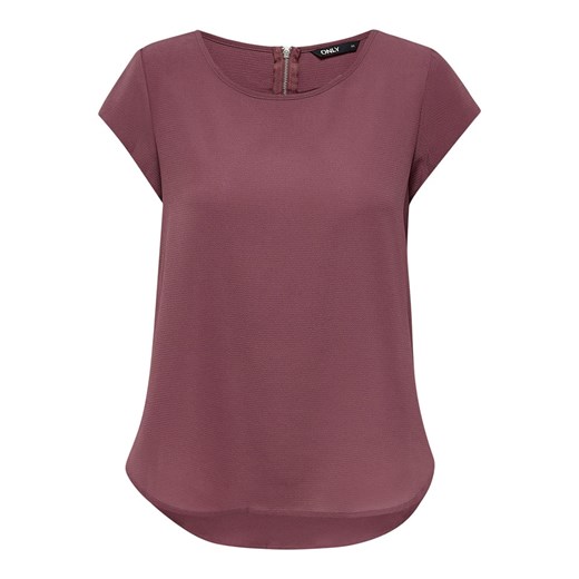 ONLY Koszulka &quot;Vic&quot; w kolorze jagodowym ze sklepu Limango Polska w kategorii Bluzki damskie - zdjęcie 172281053