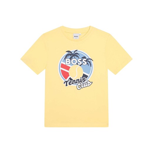 Hugo Boss Kids Koszulka w kolorze żółtym 140 Limango Polska wyprzedaż