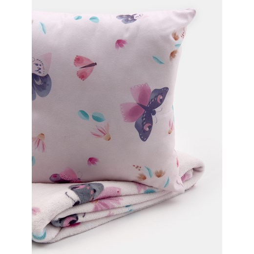 Sinsay - Koc - różowy Sinsay One Size Sinsay