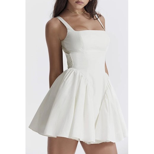 Sukienka TOIMELFA WHITE ze sklepu Ivet Shop w kategorii Sukienki - zdjęcie 172283462