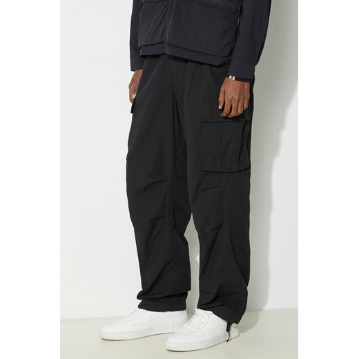 thisisneverthat spodnie bawełniane kolor czarny proste TN241WPARP02 ze sklepu PRM w kategorii Spodnie męskie - zdjęcie 172285042