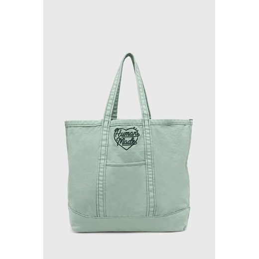 Human Made torebka Garment Dyed Tote Bag kolor zielony HM27GD037 ze sklepu PRM w kategorii Torby Shopper bag - zdjęcie 172285094